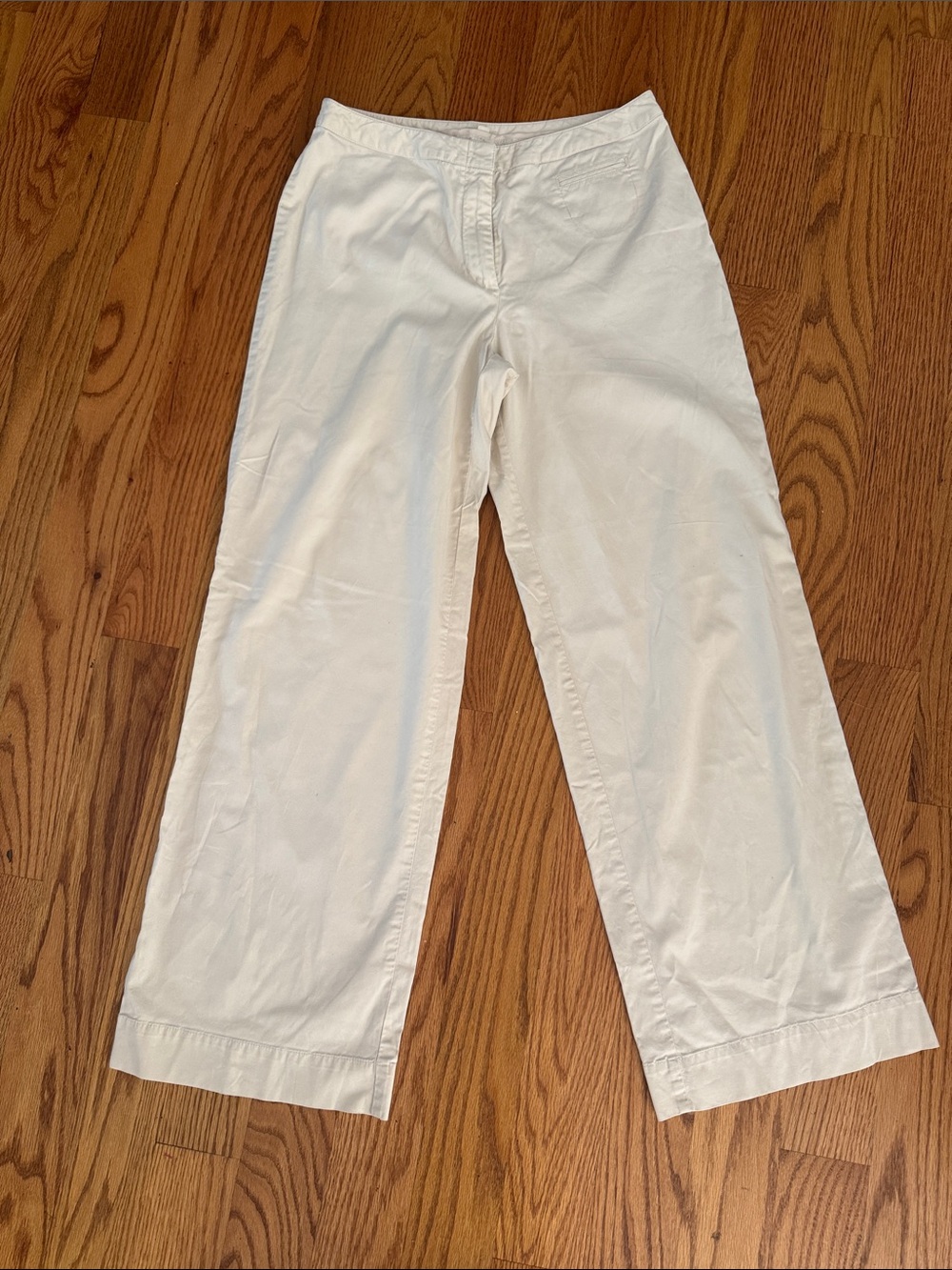 J. Jill Cream Wide-Leg Pull-On Pants